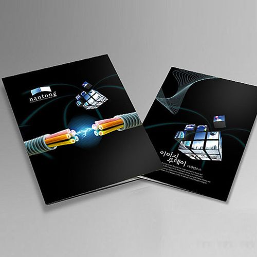 企业展会画册 广告单张产品目录平面设计 电线电缆宣传册设计印刷